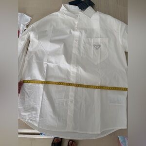 Prada White Casual Button Down Shirt